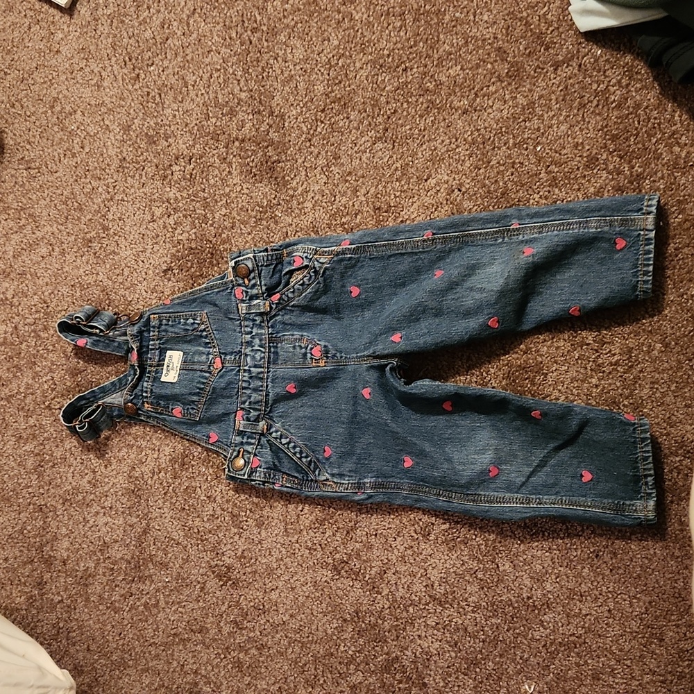 OshKosh B'gosh heart overalls